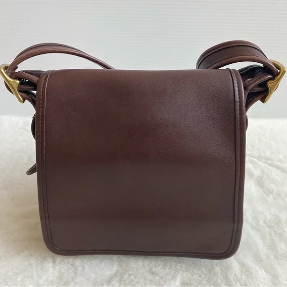 バッグ OLD COACH purse shoulder bag All leather Extremely Rare Made In USA Old Coach 9059 Shoulder Bag Black